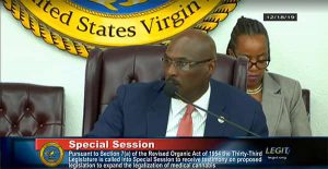 USVI Senate President Novelle Francis During Recreational Cannabis Hearing